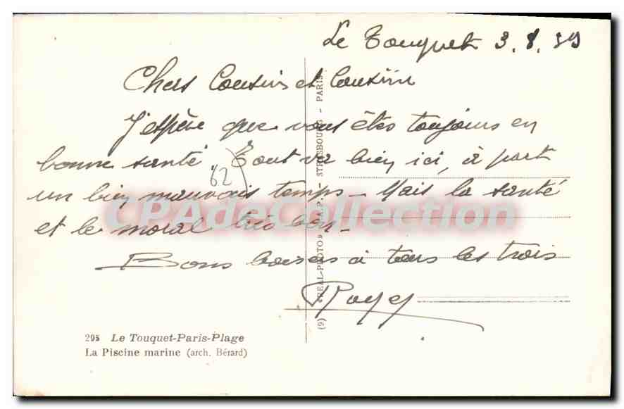 Le Touquet-Paris-Plage — La Piscine marine (arch. Bérard) — C.A.P. n°295 — Reverso