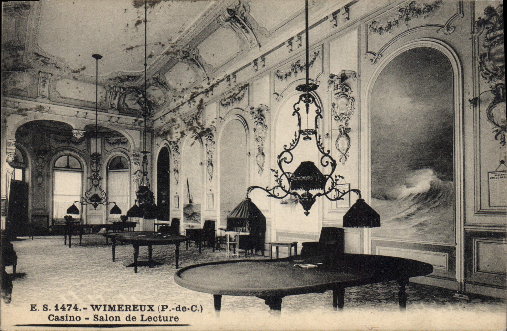 CPA Wimereux Casino Salon de Lecture 