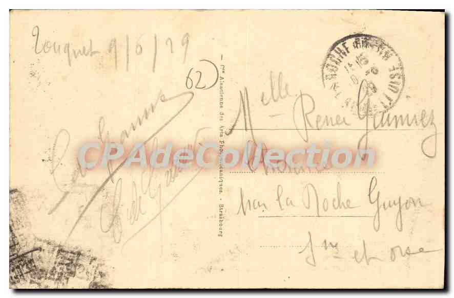 Le Touquet-Paris-Plage - La Digue-Promenade — F. Bonaventure, n°61 — Verso
