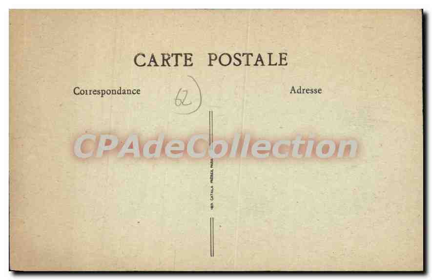 CPA Auxi le Chateau P de C Chateau Feodal  — Back