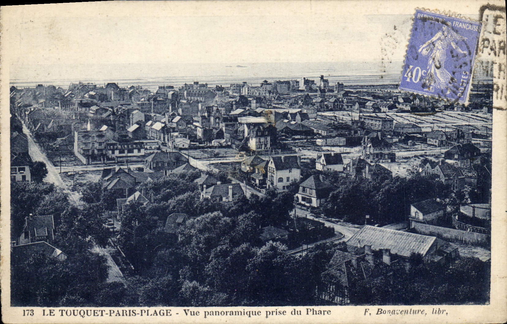 Le Touquet-Paris-Plage - Vue panoramique prise du Phare — F. Bonacenture, libraire, n°173