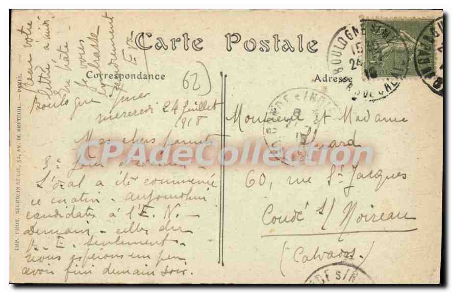 Le Portel — Vue générale — IND Phot. — Verso