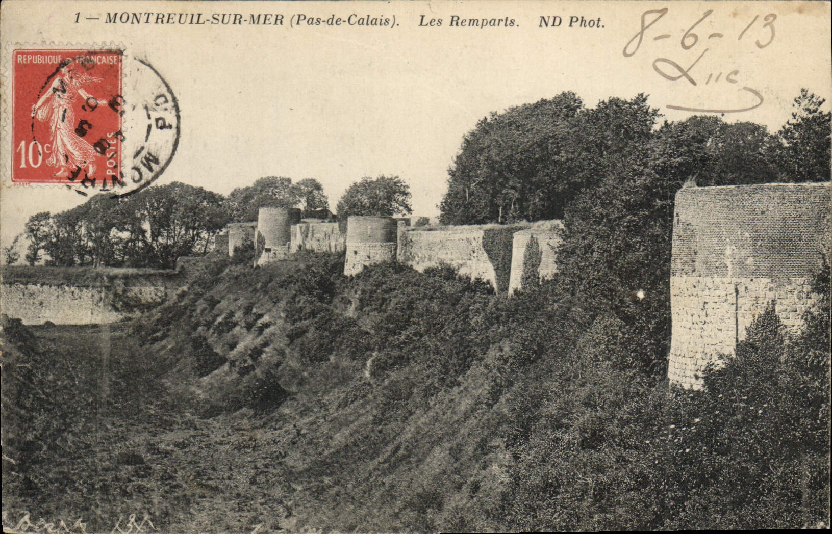 Montreuil-sur-Mer (Pas-de-Calais) — Die Mauern — ND Phot.