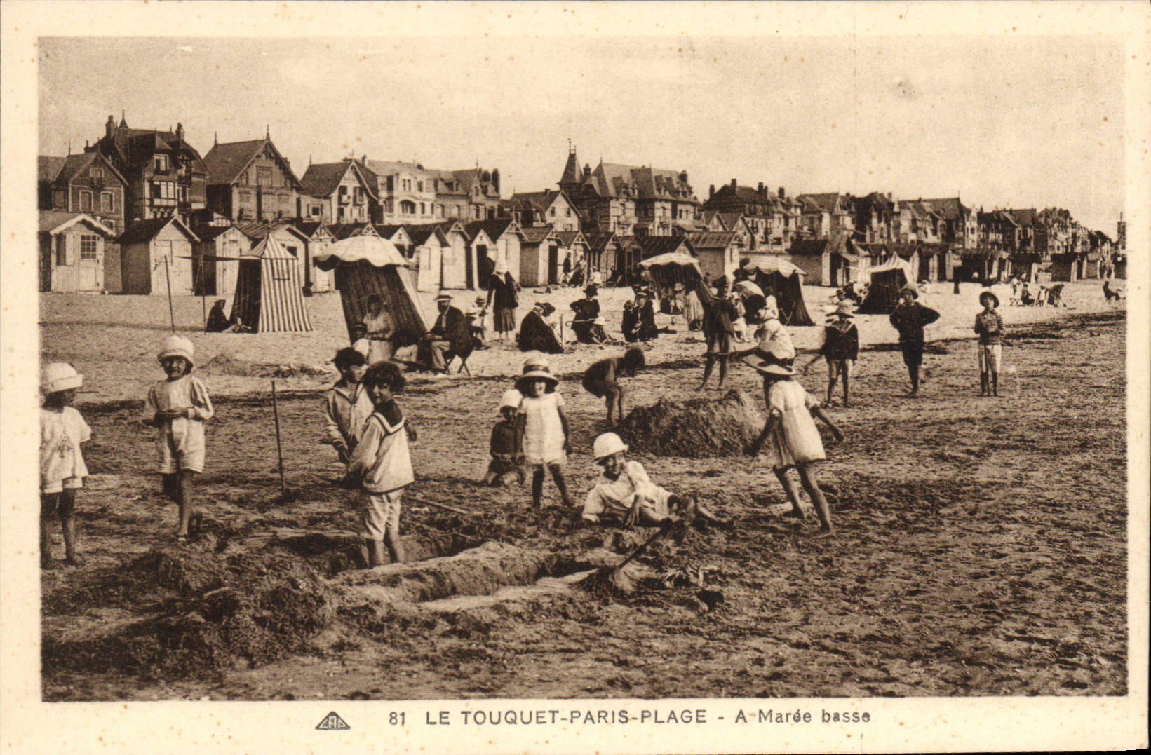 Le Touquet-Paris-Plage - Niedrigwasser — Verlag A.R.B. Nr. 81