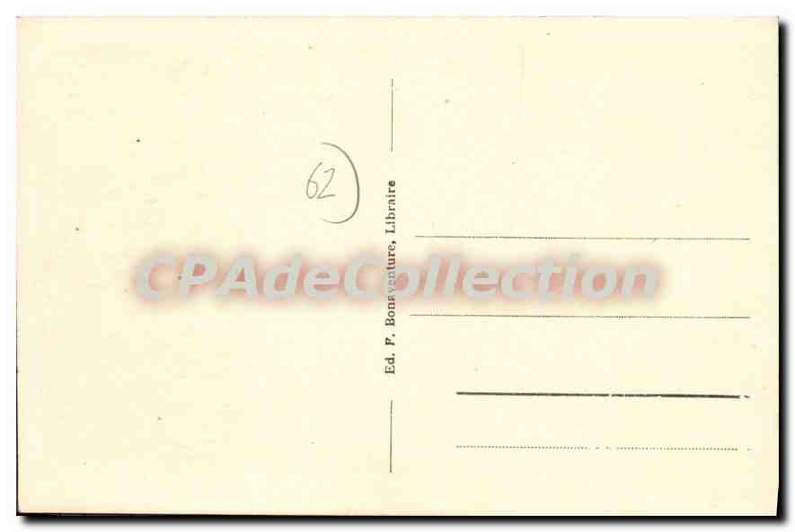 Le Touquet-Paris-Plage - Niedrigwasser — Verlag A.R.B. Nr. 81 — Rückseite