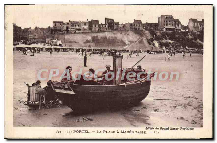 CPA Le Portel La Plage à Maree Basse 