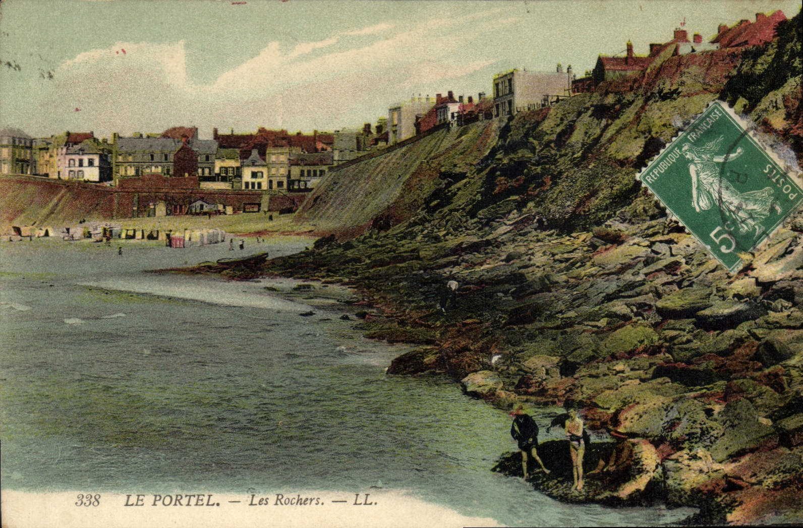 CPA Le Portel Les Rochers 