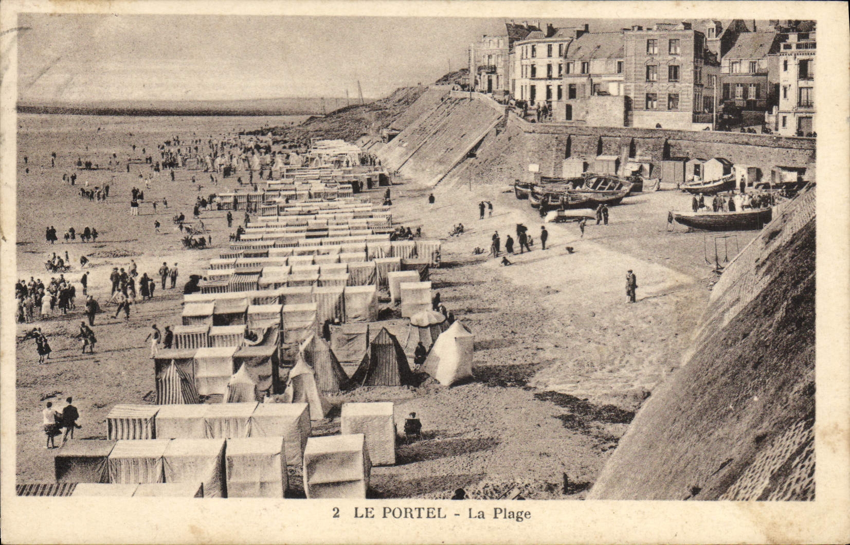CPA Le Portel la plage 