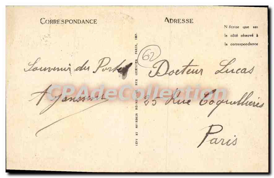 CPA Le Portel vue generale  — Rückseite