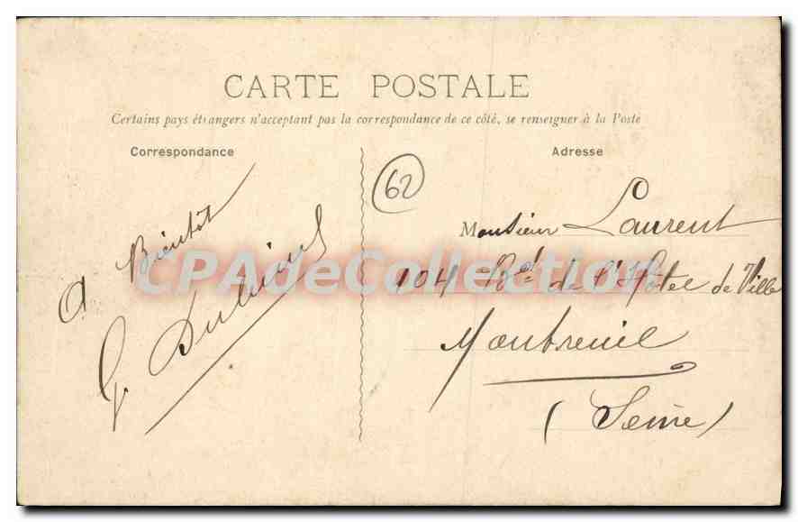 Le Portel — Train de Plaisir — Déjeuner sur les Rochers — S.N. <ir. Le Portel — Rückseite