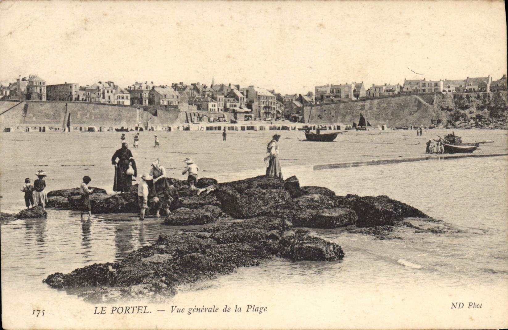 CPA Le Portel vue generale de la plage 