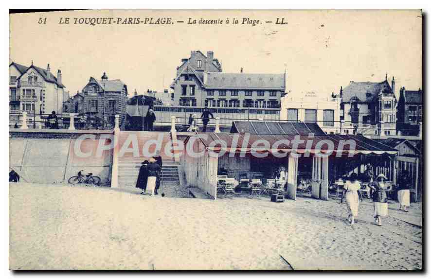 Le Touquet-Paris-Plage — La descente à la Plage — LL. — N° 51
