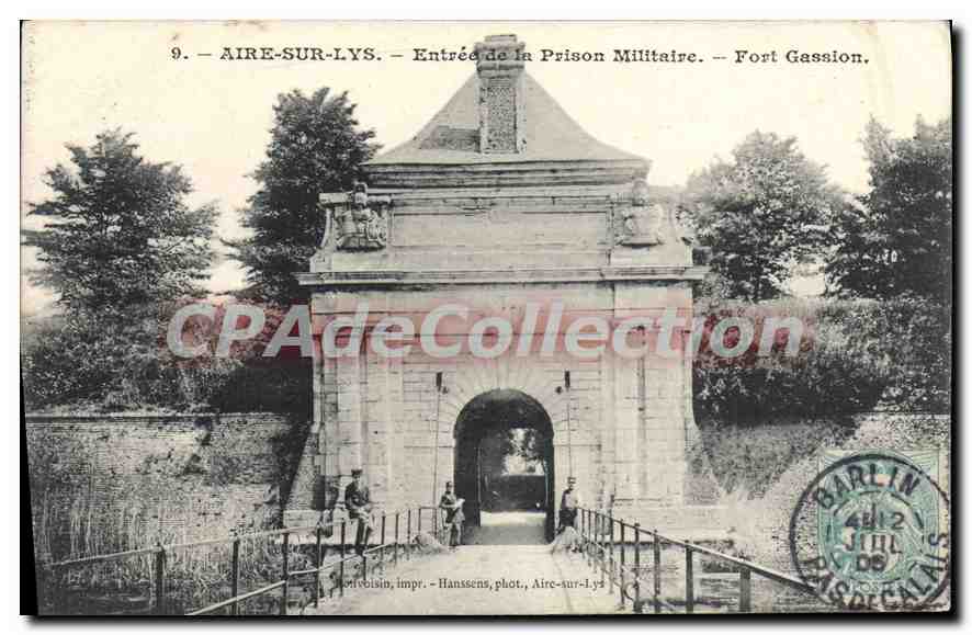 Aire-sur-Lys — Entrée de la Prison Militaire — Fort Gassion — Hanssens, phot., Aire-sur-Lys