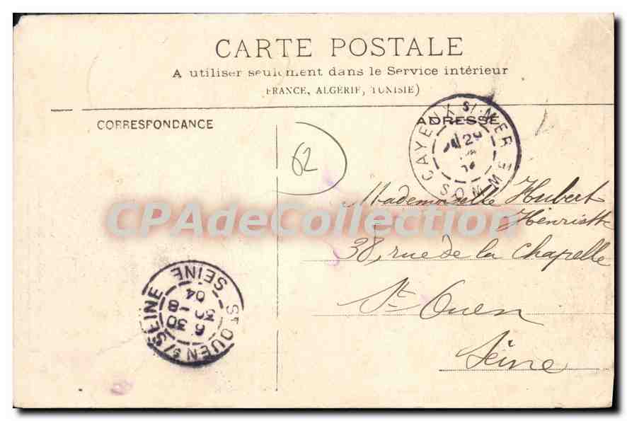 CPA Hourdel vue generale du port  — Rückseite