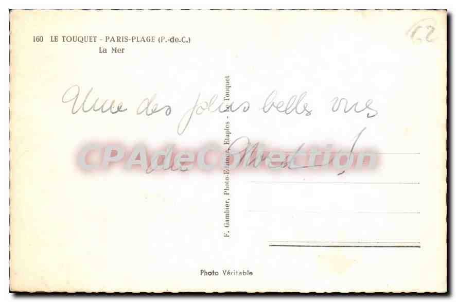 Le Touquet - Paris-Plage — El Mar — Foto Editor P. Gambier — Reverso