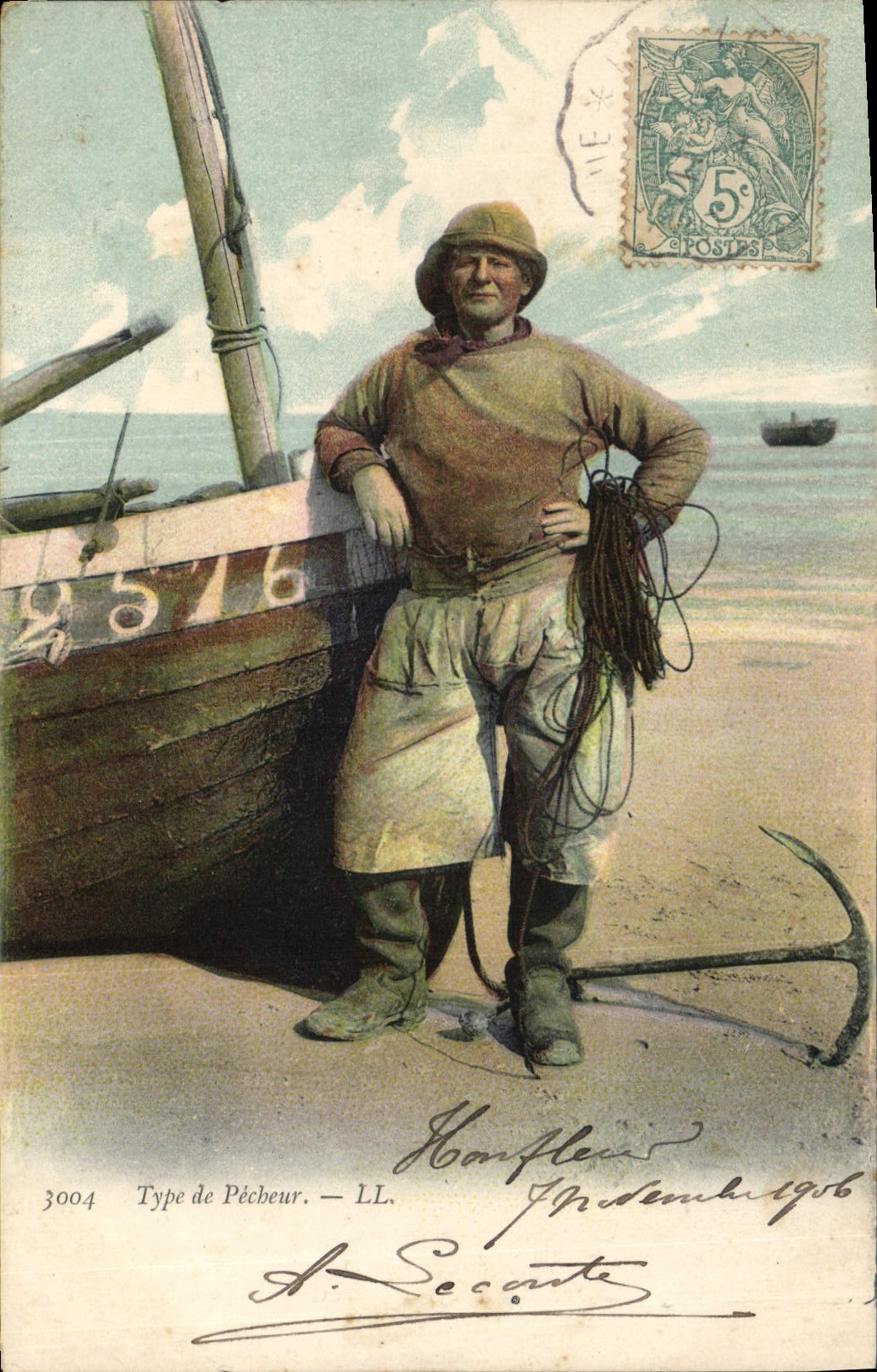 Pêcheur — Type de Pécbeur — LL, n°3004 - Recto