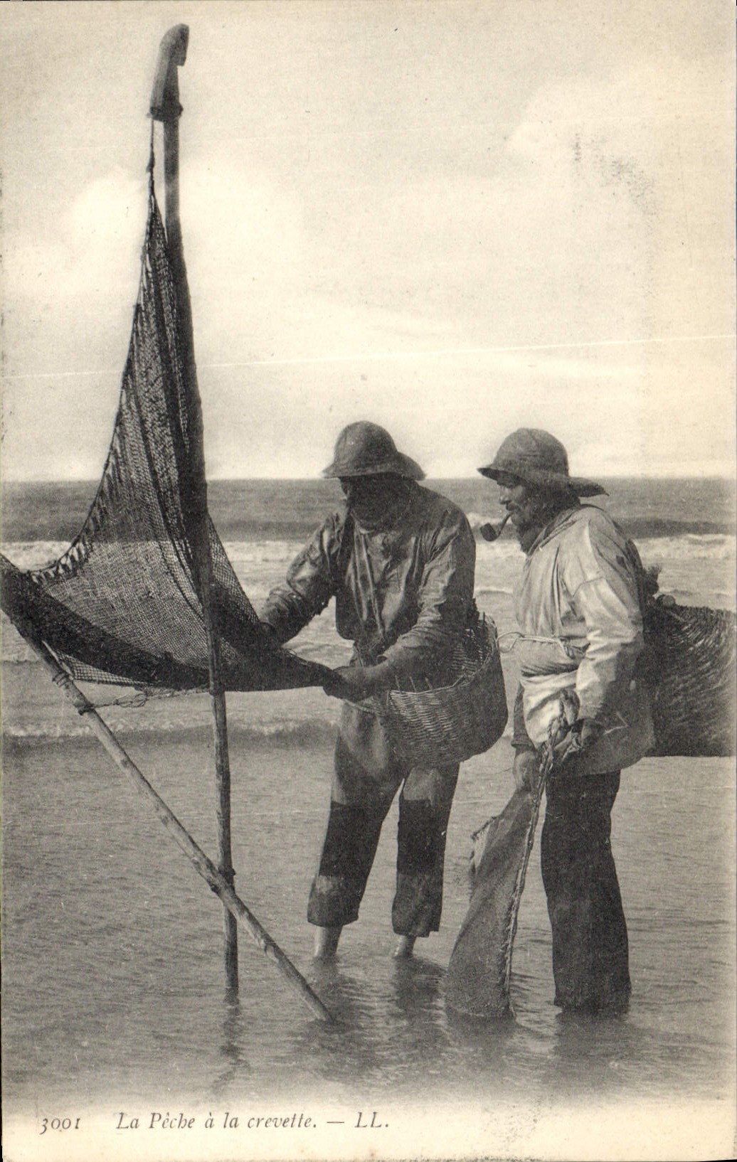 CPA La Peche à la Crevette 
