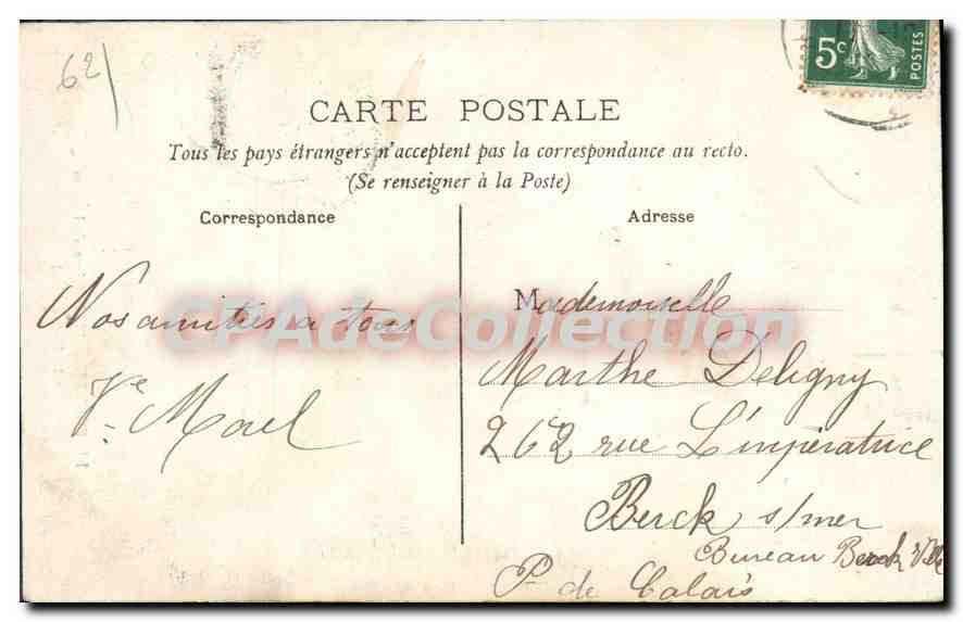 CPA Le Portel interieur de l'eglise le Maitre Autel  — Verso