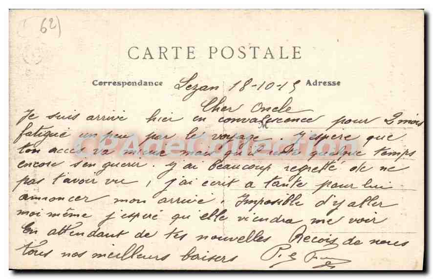 CPA Environs de Saint Pol la Ternoise au petit Saint Michel  — Rückseite