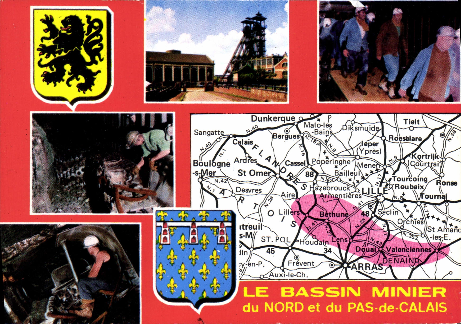 CPSM Le Bassin Minier du Nord et du Pas de Calais la Mine en Activite 