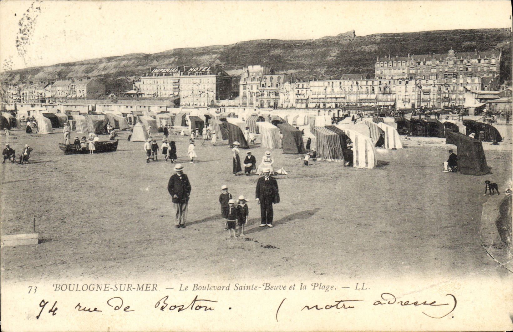 Boulogne-sur-Mer — Il Boulevard Sainte-Beuve e la Spiaggia — LL.