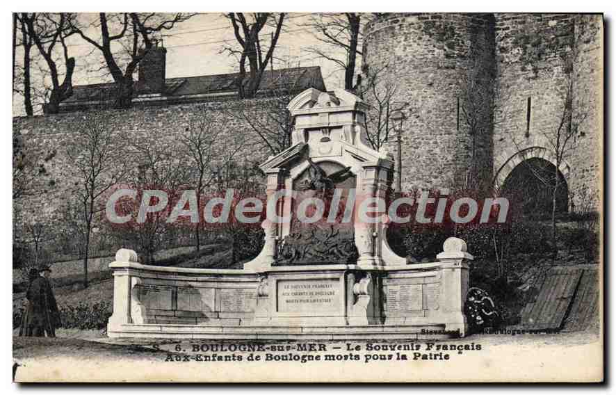 Boulogne-sur-Mer — Le Souvenir Français Aux Enfants de Boulogne morts pour la Patrie — Série 6