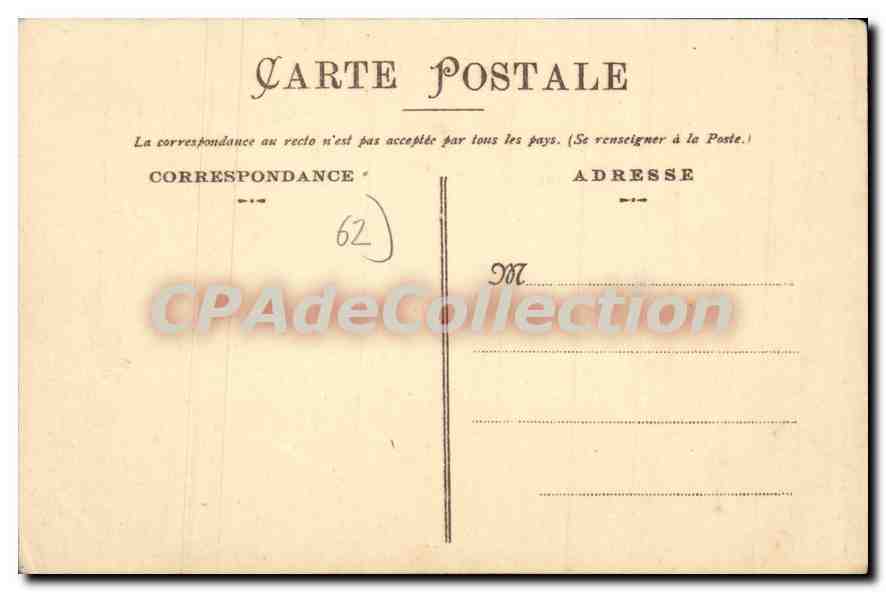 Boulogne-sur-Mer — Le Casino vu de la Plage — Stevenard, édit., Boulogne-sur-Mer — Achterkant
