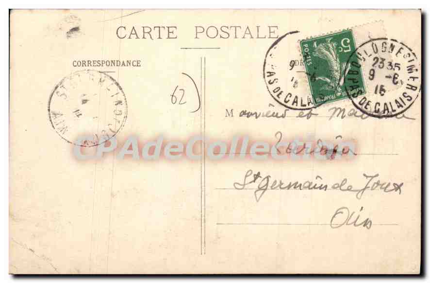 Boulogne-sur-Mer - Quai Gambetta - Bateaux de pêche — B.M., édit. - 950 — Achterkant