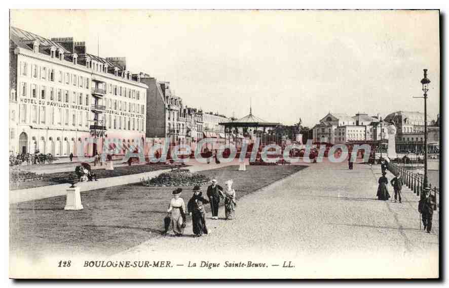 Boulogne-sur-Mer — La Digue Sainte-Beuve — LL. — Collection LL. n°128