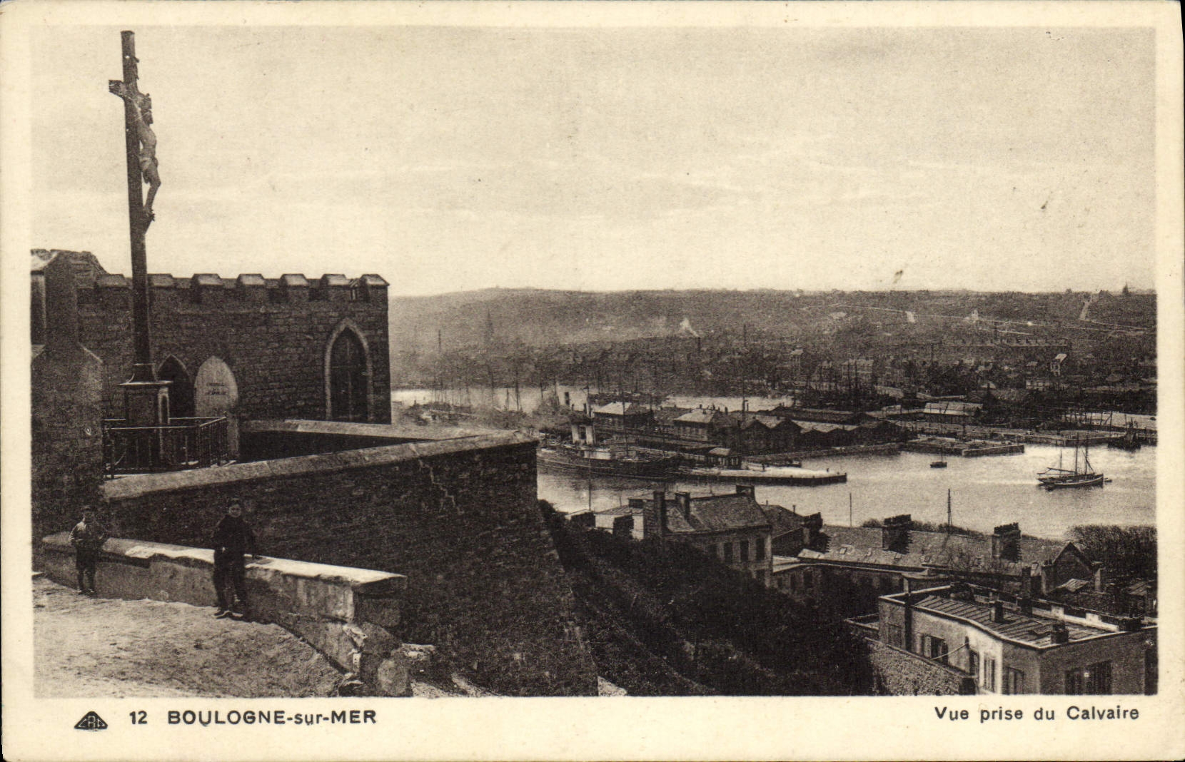Boulogne-sur-Mer — Vue prise du Calvaire — n°12, éditeur CP DES ARTS PHOTOGRAPHIQUES