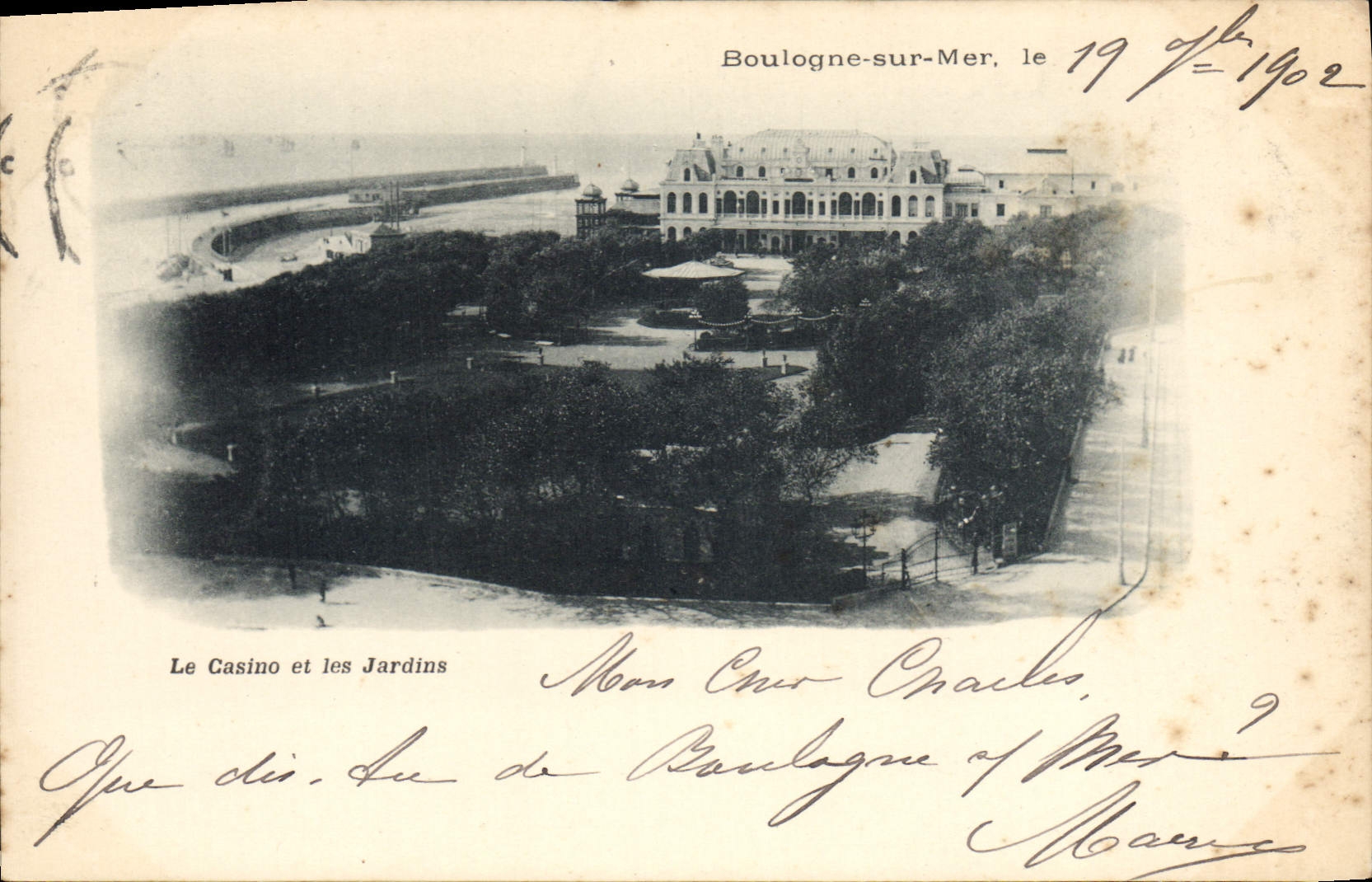 Le Casino et les Jardins — Boulogne-sur-Mer — éditeur non visible