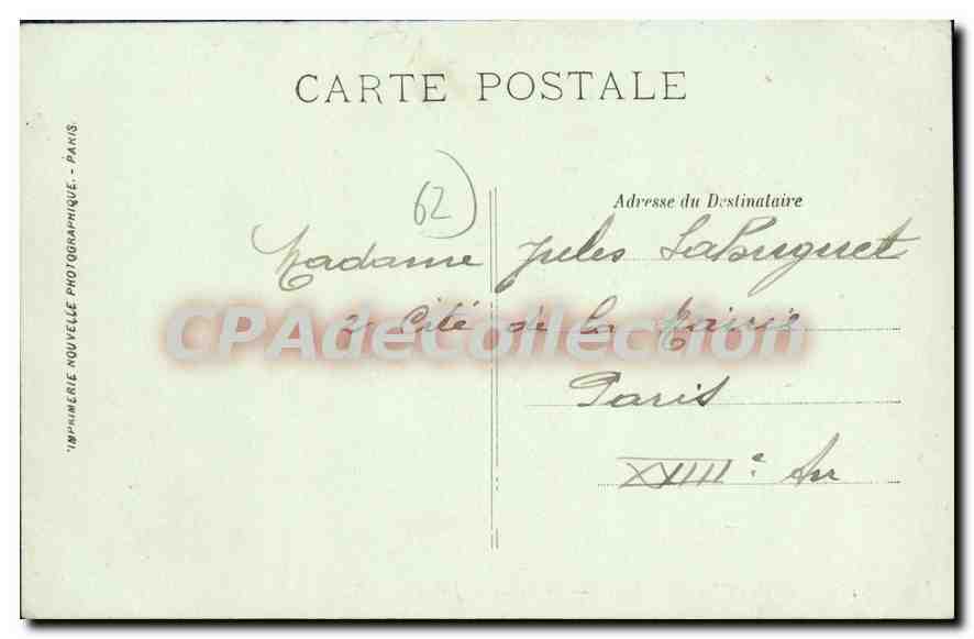 Boulogne-sur-Mer — Le Palais de Justice — LL. — n° 165 — Verso