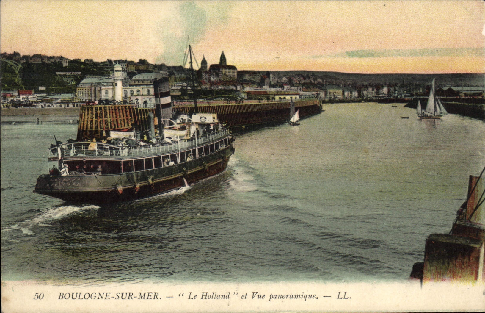 Boulogne-sur-Mer — 'Le Holland' y Vista panorámica — LL. n°50