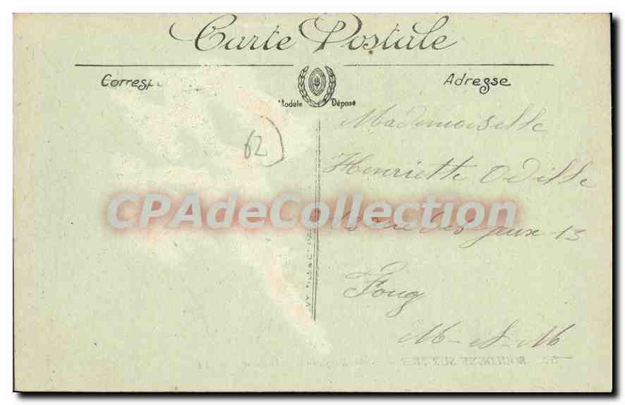 Boulogne-sur-Mer — Sortie du Steamer « Holland » — LL. — Verso