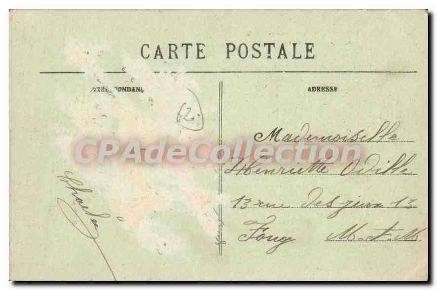 Boulogne-sur-Mer — Quai du Bassin — Stevenard, édit. Boulogne-sur-Mer — Verso