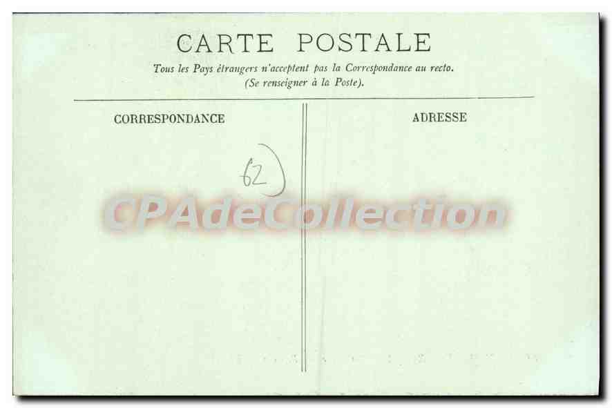 Boulogne-sur-Mer — La Halle aux Poissons — LL. n°88 — Verso