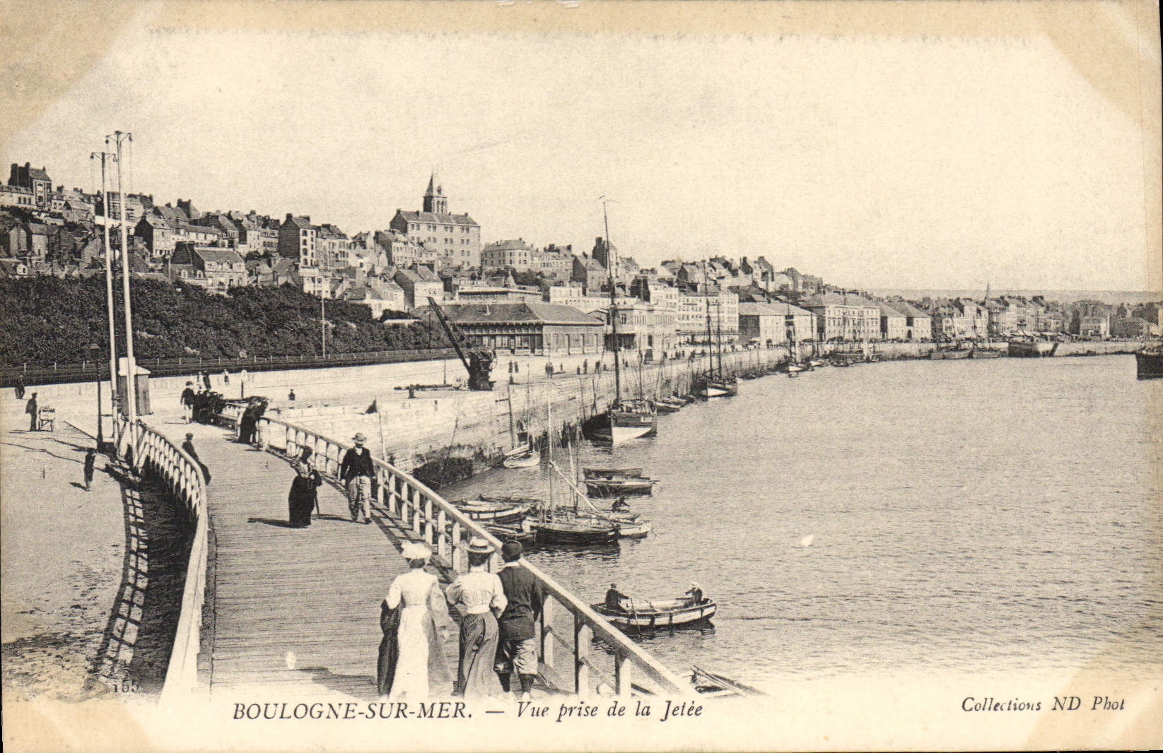 Boulogne-sur-Mer — Ansicht vom Steg — Sammlung ND Phot