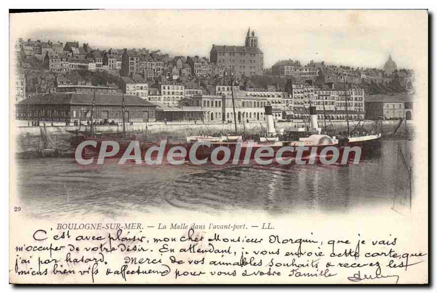 Boulogne-sur-Mer — La Malle dans l'avant-port — LL