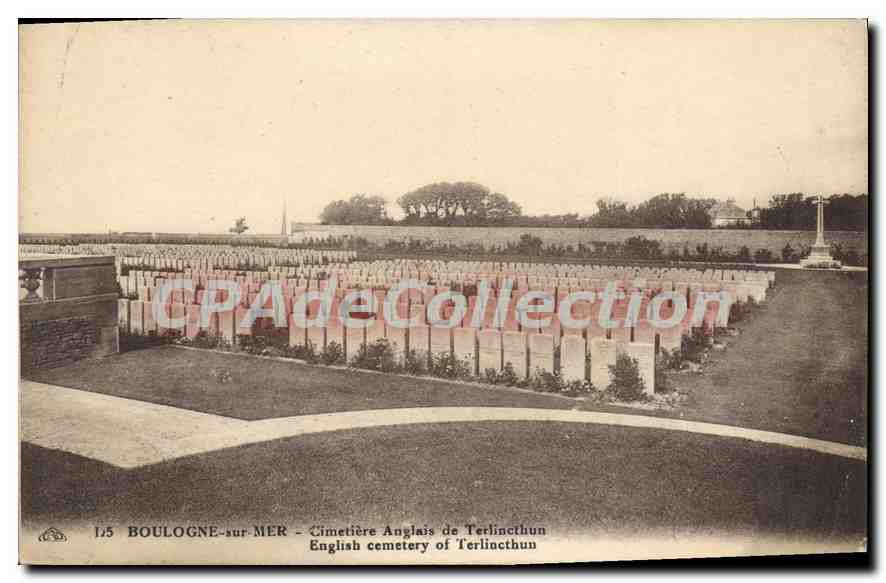 Boulogne-sur-Mer — Cimetière Anglais de Terlincthun — éditeur CPADecollection, n° 1/5