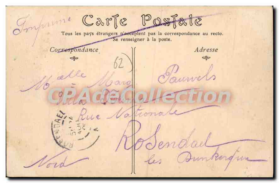 BOULOGNE-SUR-MER — Sortie d'un Paquebot Anglais — N.B. Vien — Reverso