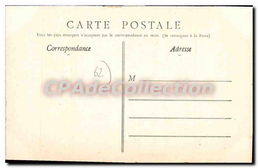 Boulogne-sur-Mer — Entrée du Vieux Château — Edition Galeries des Deux-Picques — Verso