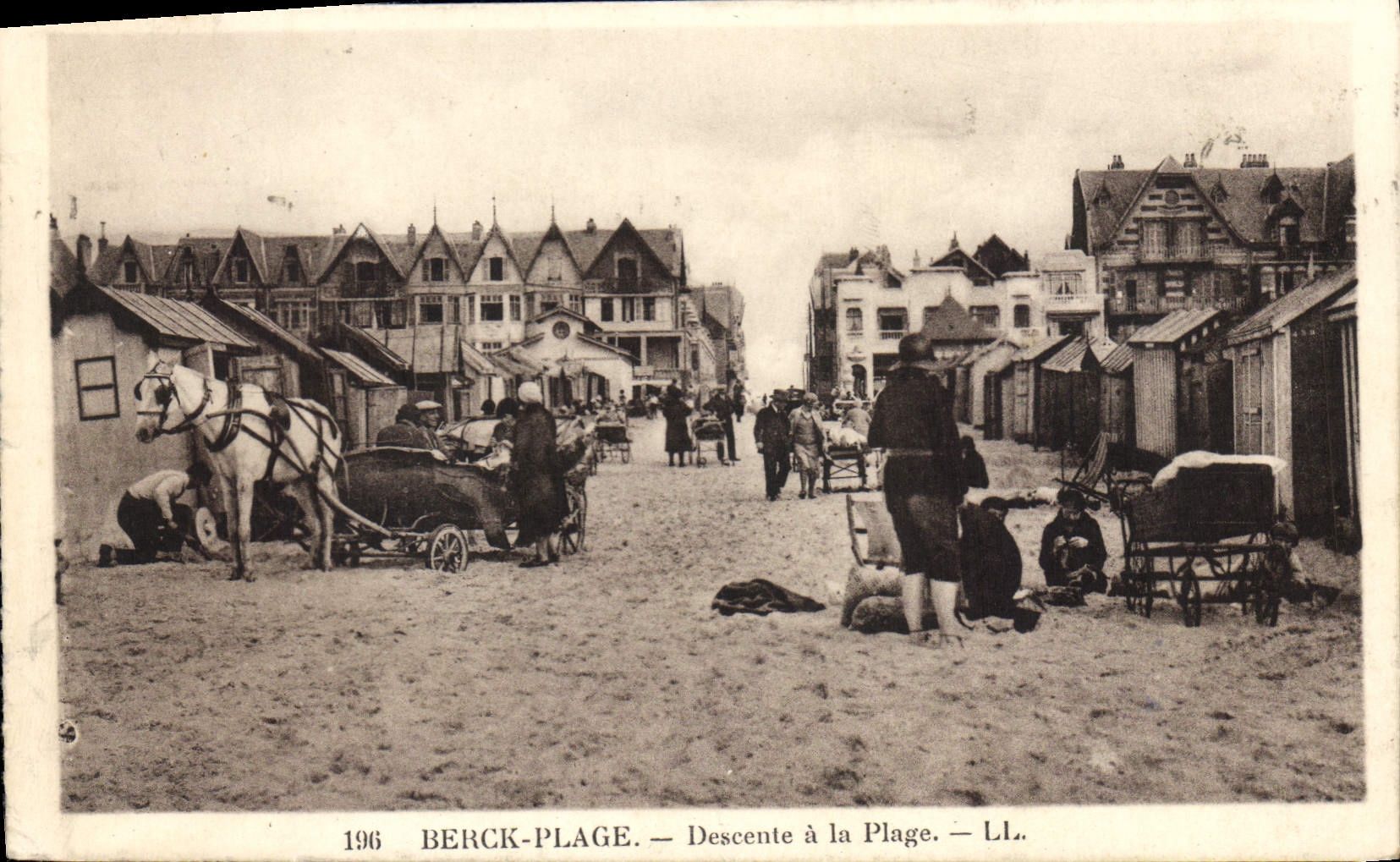 Berck-Plage — Descente à la Plage — L.L.