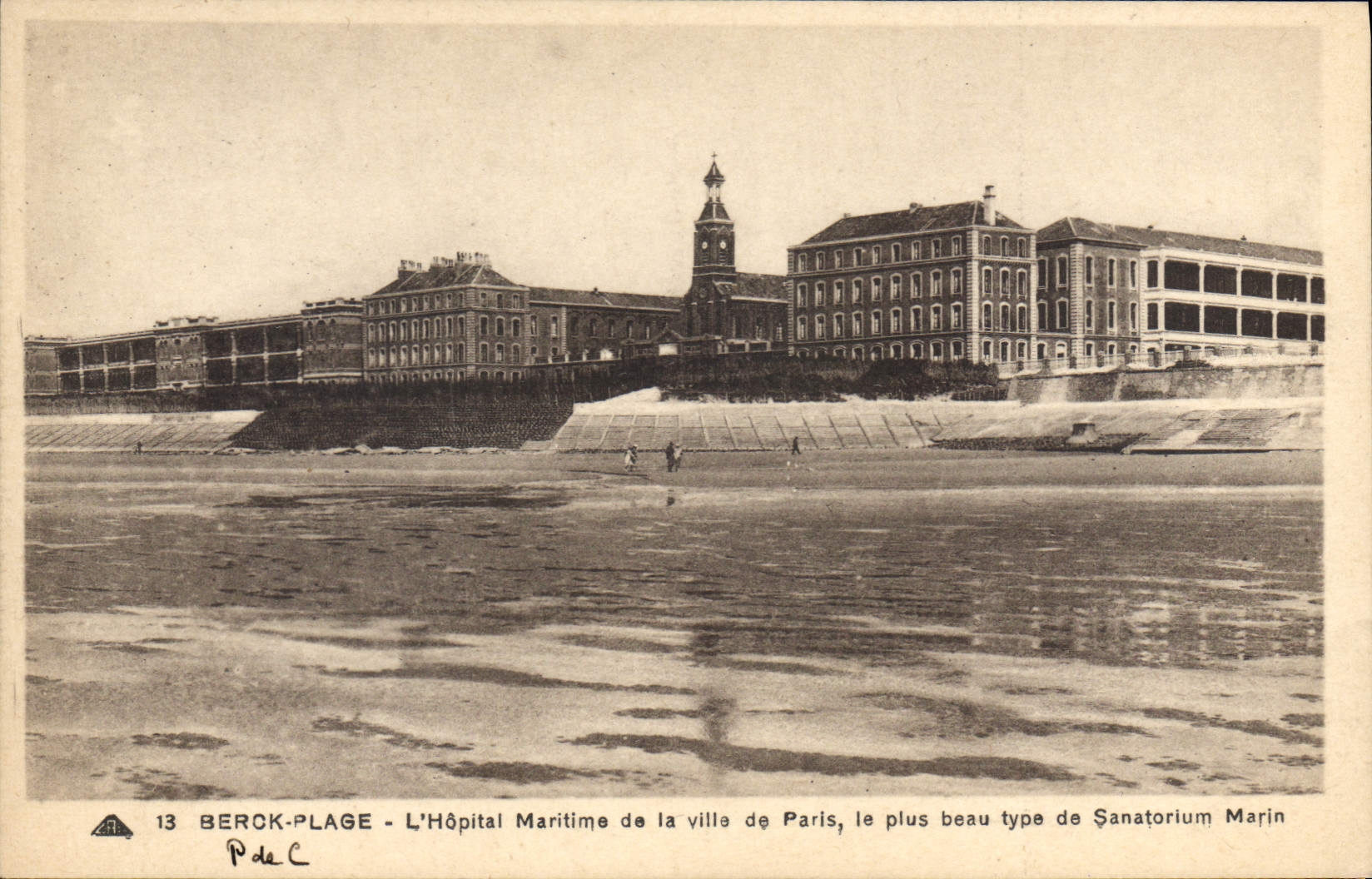 Berck-Plage - L'Hôpital Maritime de la ville de Paris, le plus beau type de Sanatorium Marin