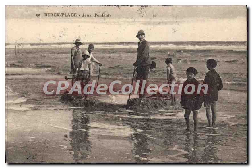 Berck-Plage - Jeux d'enfants — CPAdeCollection