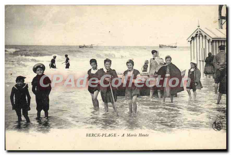 Berck-Plage - A Marée Haute — CPAdeCollection, n°15