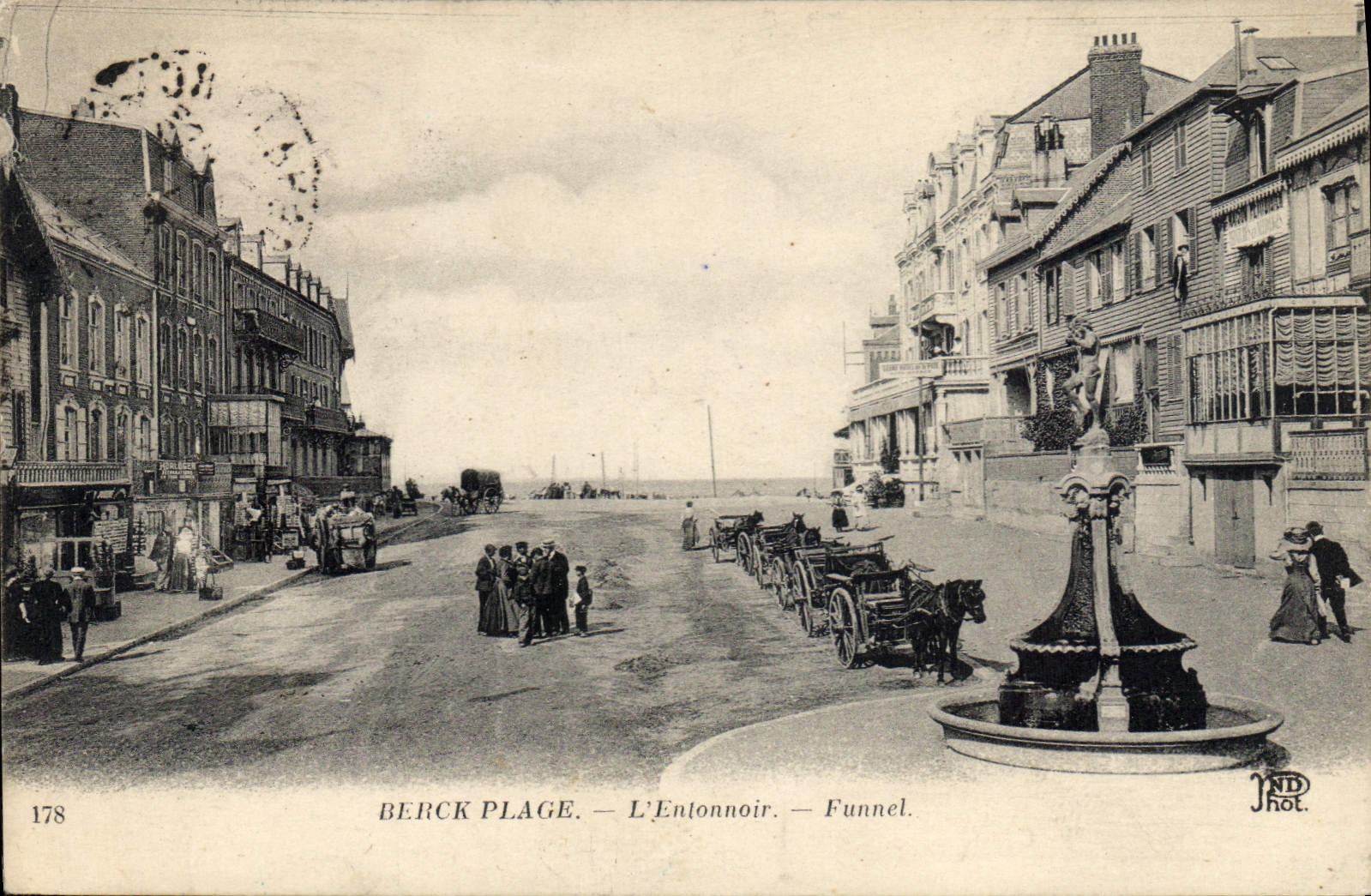 CPA Berck Plage l'Entonnoir Funnel 