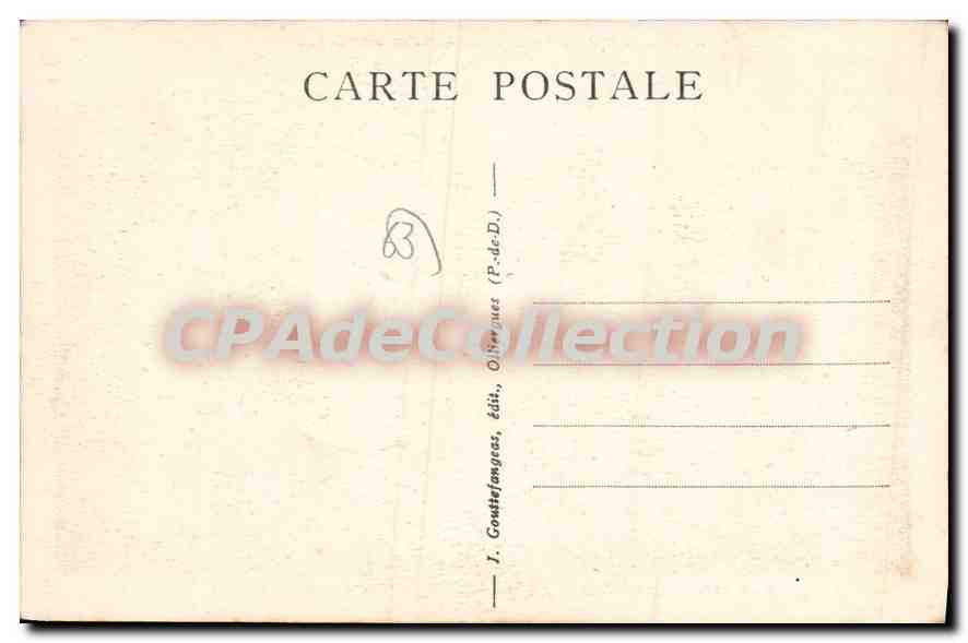 Saint-Nectaire near Issoire — Verrières and its Dick — Thermal Route of Auvergne — a.d'o. — 118 — Back