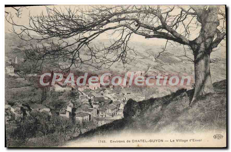 CPA Environs de Chatel Guyon Le Village d'Enval 