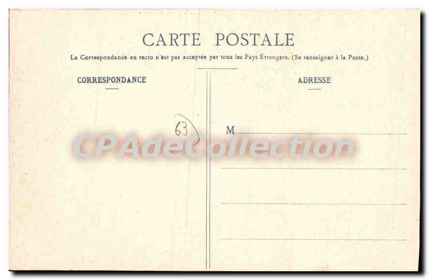 CPA Miremont Chateau de Rochette  — Rückseite