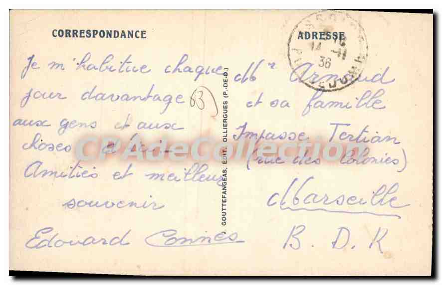 L'Auvergne - Issoire — Vue générale — G. D'O - 949 — Rückseite